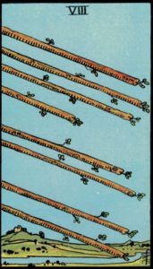 Eight of Wands(UpRight)