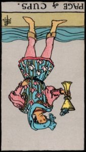 Page of Cups(Reverse)