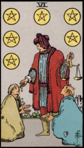 Six of Pentacles(UpRight)