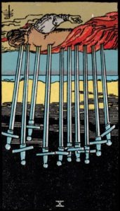 Ten of Swords(Reverse)